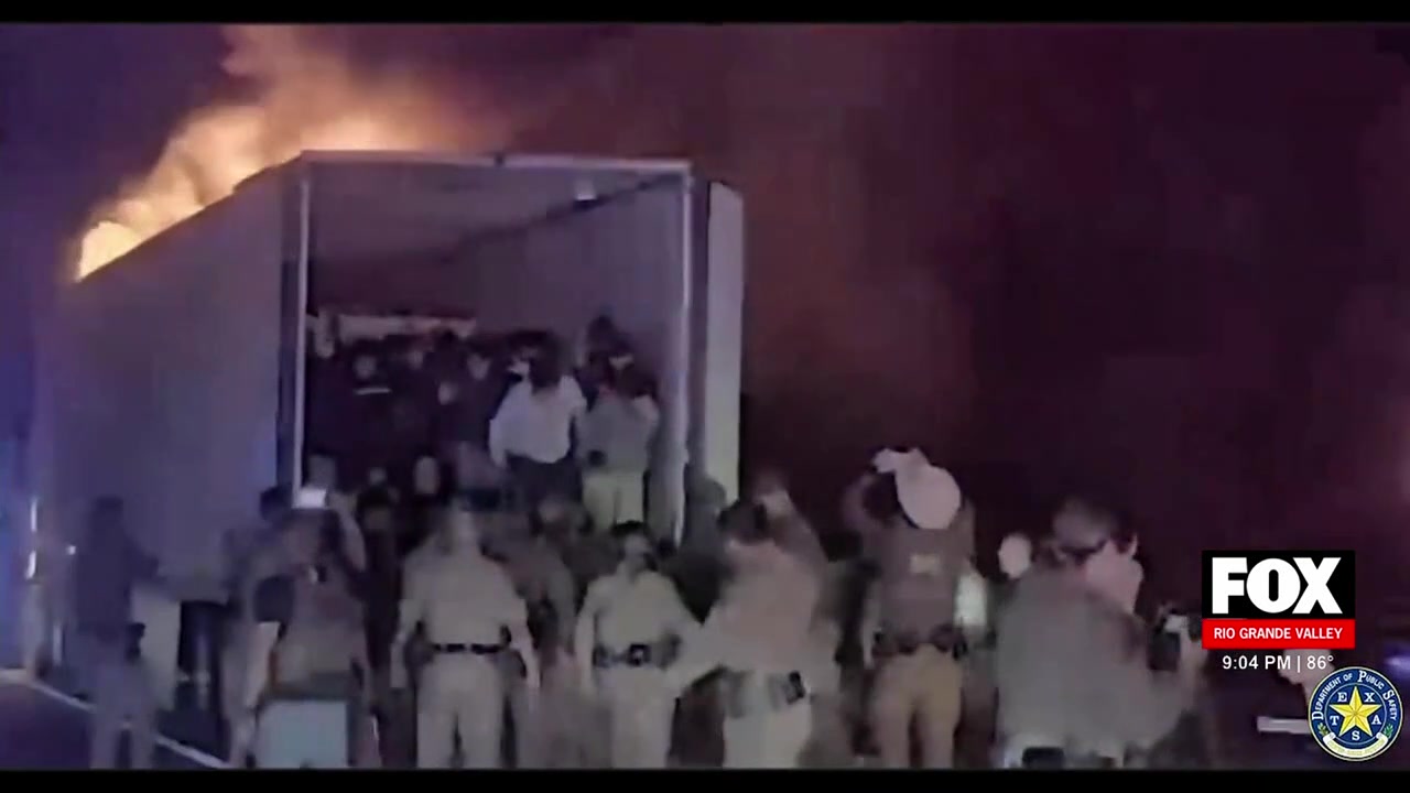 Immigration Rescue DPS Rescue: DPS And Border Patrol Rescue 39 Migrants From Burning Semi ...