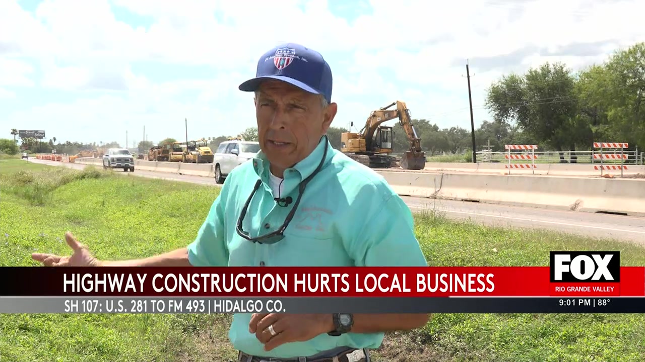 Highway 107 Construction In Hidalgo County Leaves Local Businesses Struggling