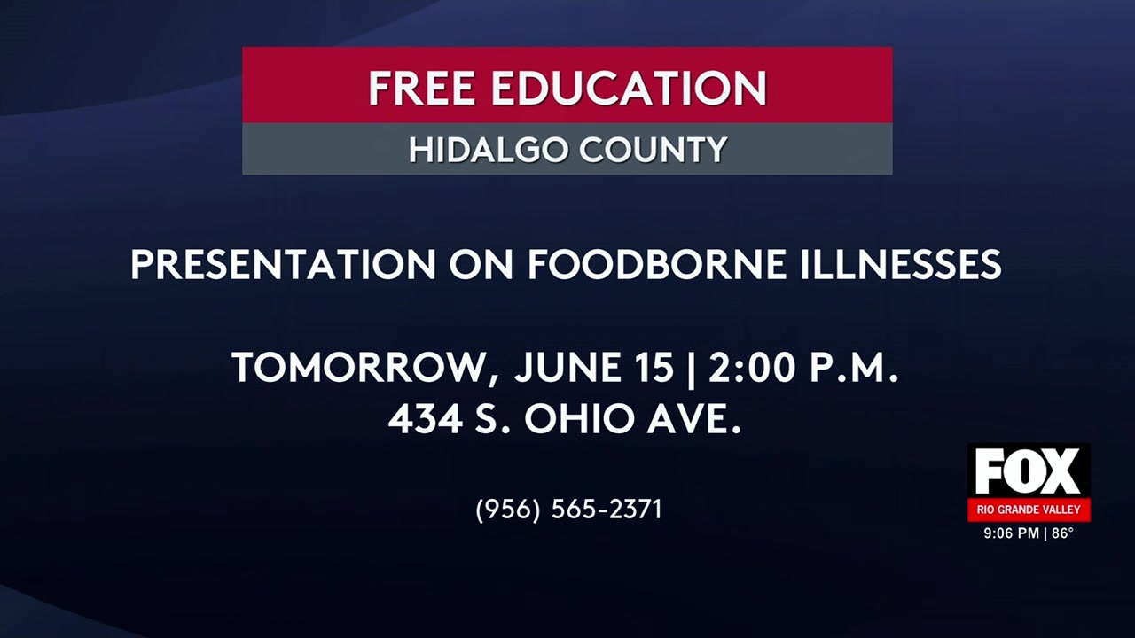 Hidalgo County Health Department To Host Foodborne Illness Awareness Event