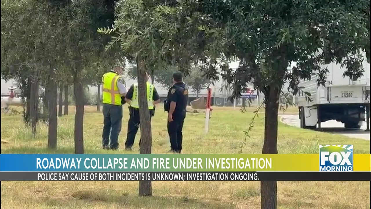 Burst Pipe Causes Road Collapse, Fire Damages Trailers In Separate Incidents