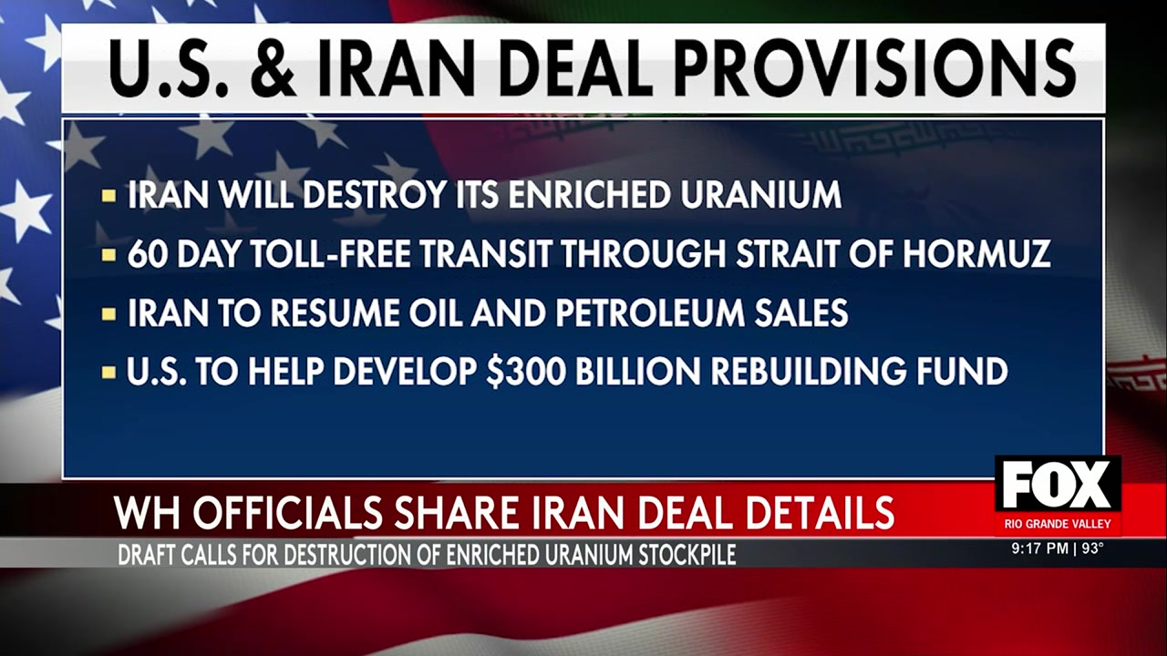 White House Releases Details On Tentative Iran Peace Deal Amid Criticism