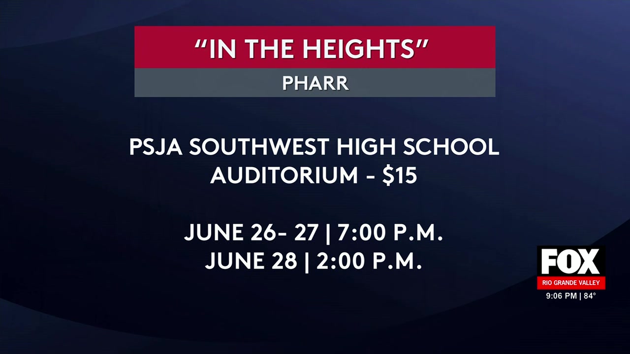 Tri-City Theatres To Stage ‘In The Heights’ At PSJA Southwest High School
