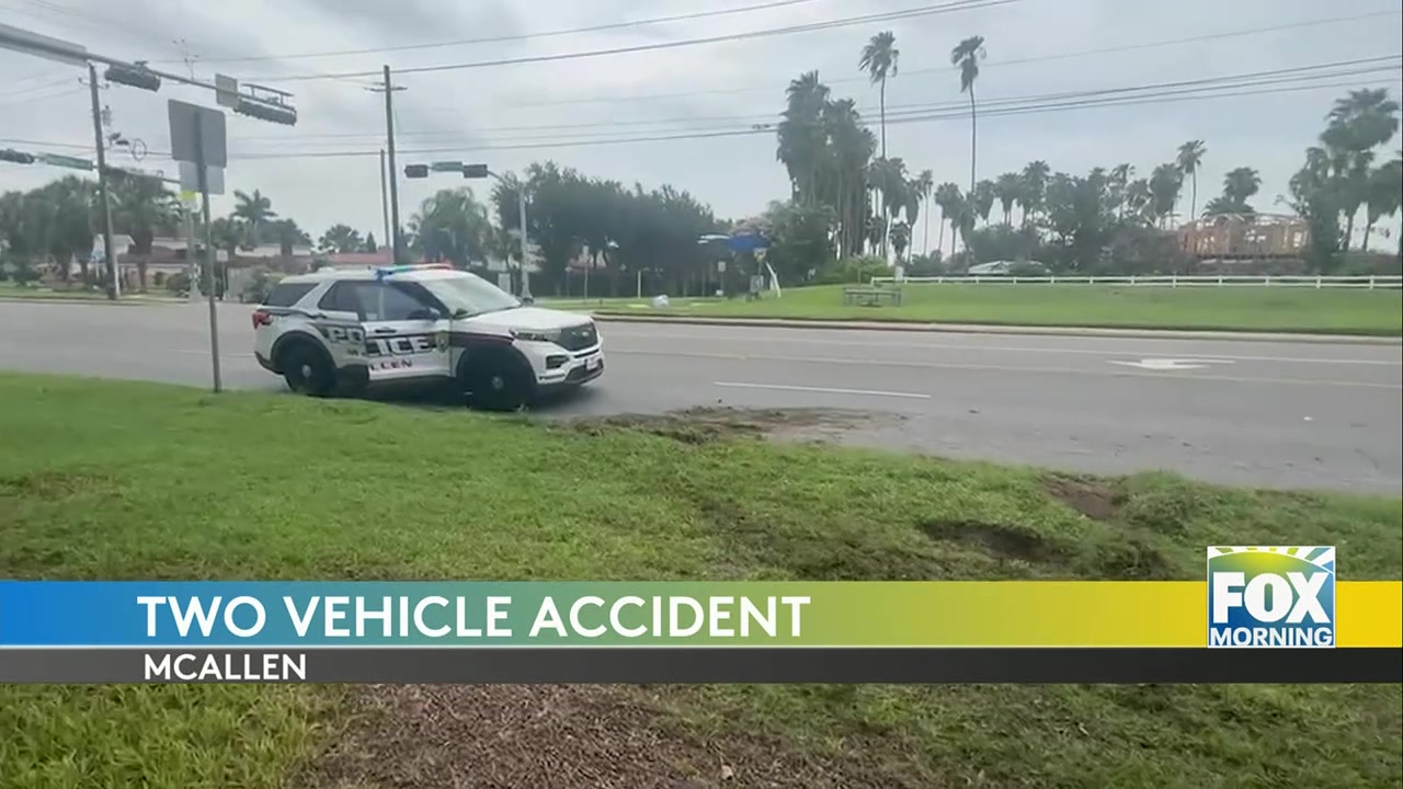 One Hospitalized In McAllen Two-Vehicle Crash At Second Street And Houston Ave