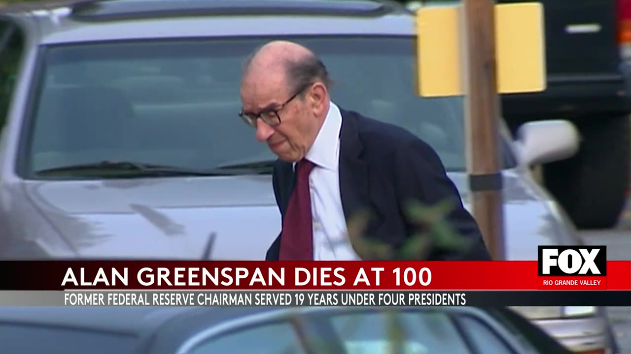 Former Federal Reserve Chair Alan Greenspan Dies At 100