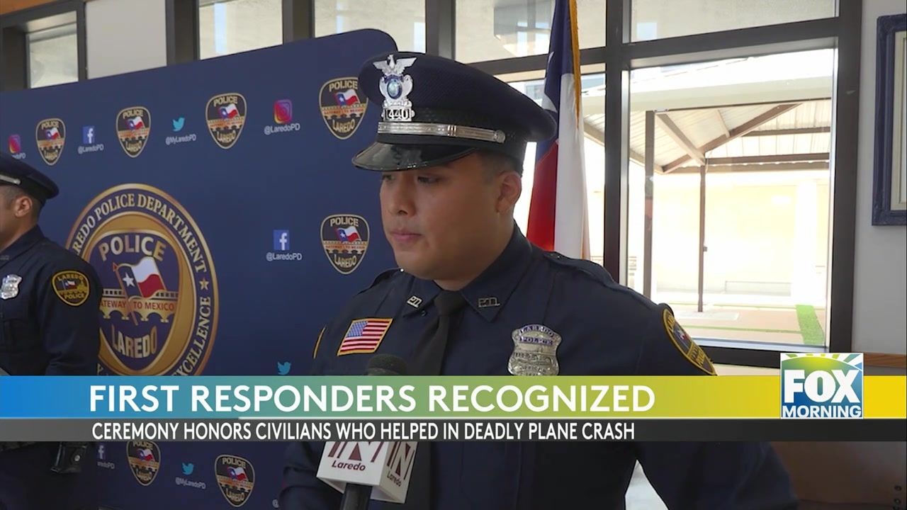 Laredo Police Department Honors Officers For Heroic Plane Crash Response
