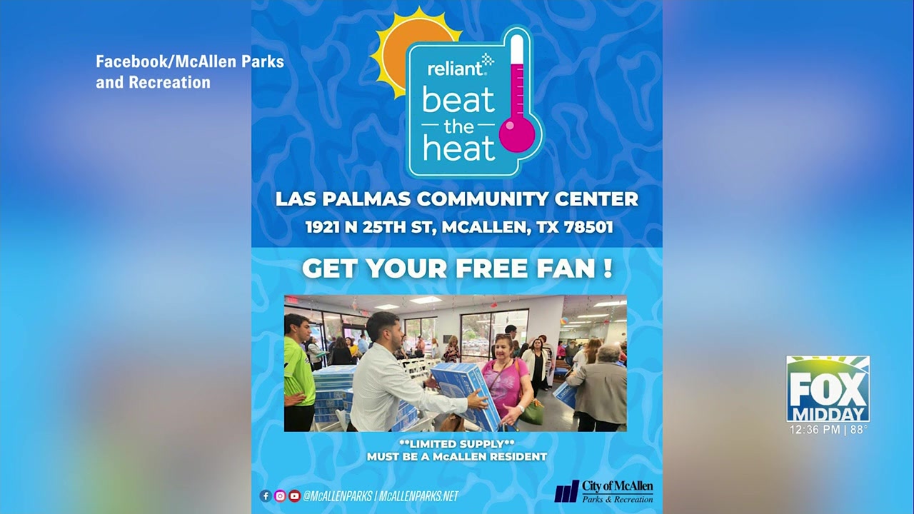 McAllen Heat Relief: Free Fans Distributed To McAllen Residents To Combat Heat