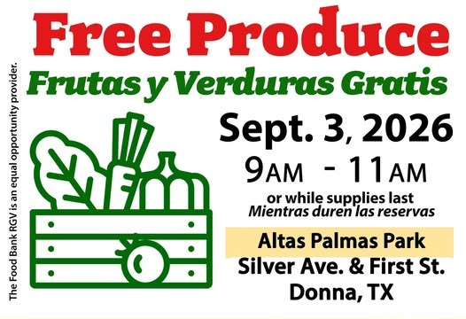 Food Bank RGV to Hold Free Mobile Produce Distribution in Donna